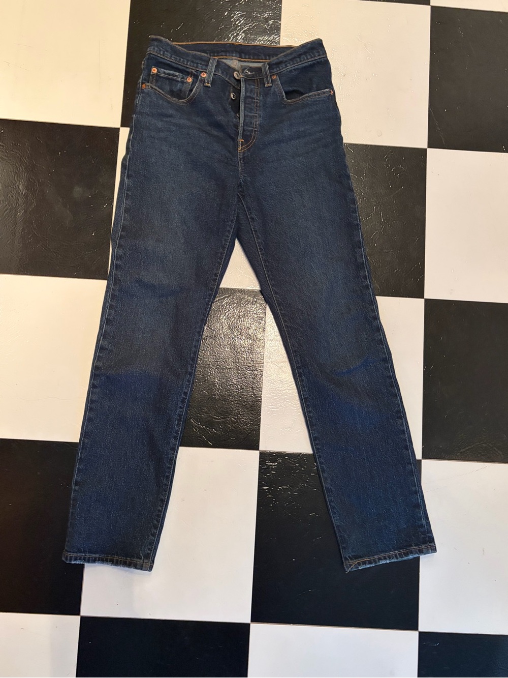 Levi's Women's Dark Blue Straight-Leg Jeans